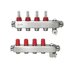 Danfoss 4’lü Paslanmaz Çelik Kollektör Seti