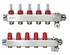 Danfoss 5’li Paslanmaz Çelik Kollektör Seti